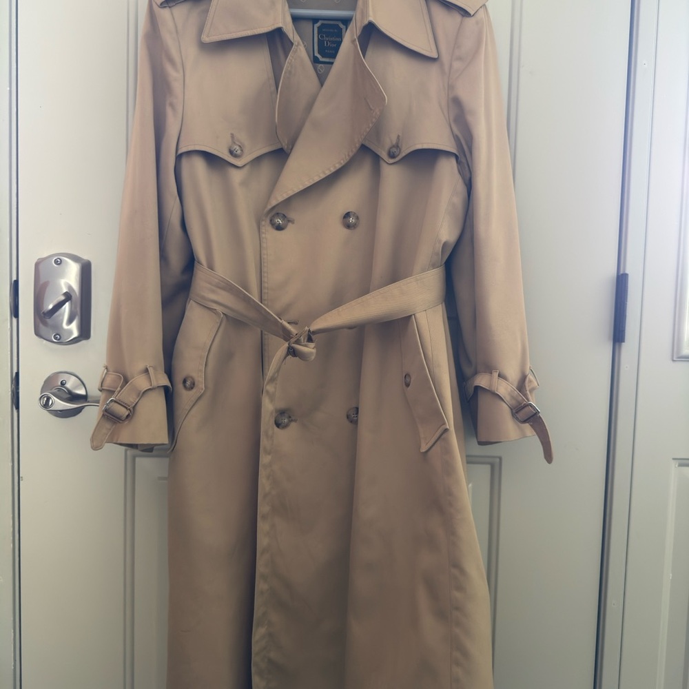 Dior Beige Trench Coat for Men